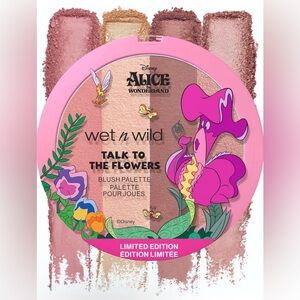 NWT Alice in Wonderland x Wet N Wild Blush Palette Talk to The Flowers